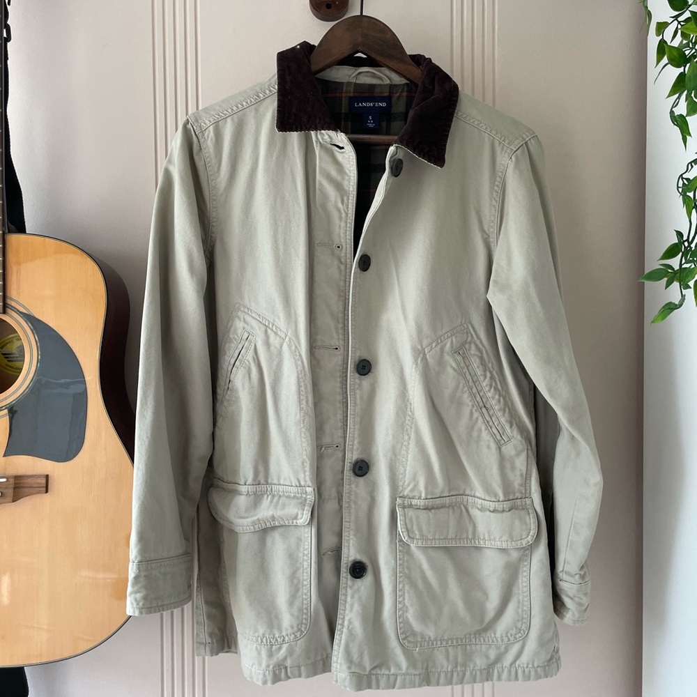 Lands End Chore Coat Barn Jacket Small
